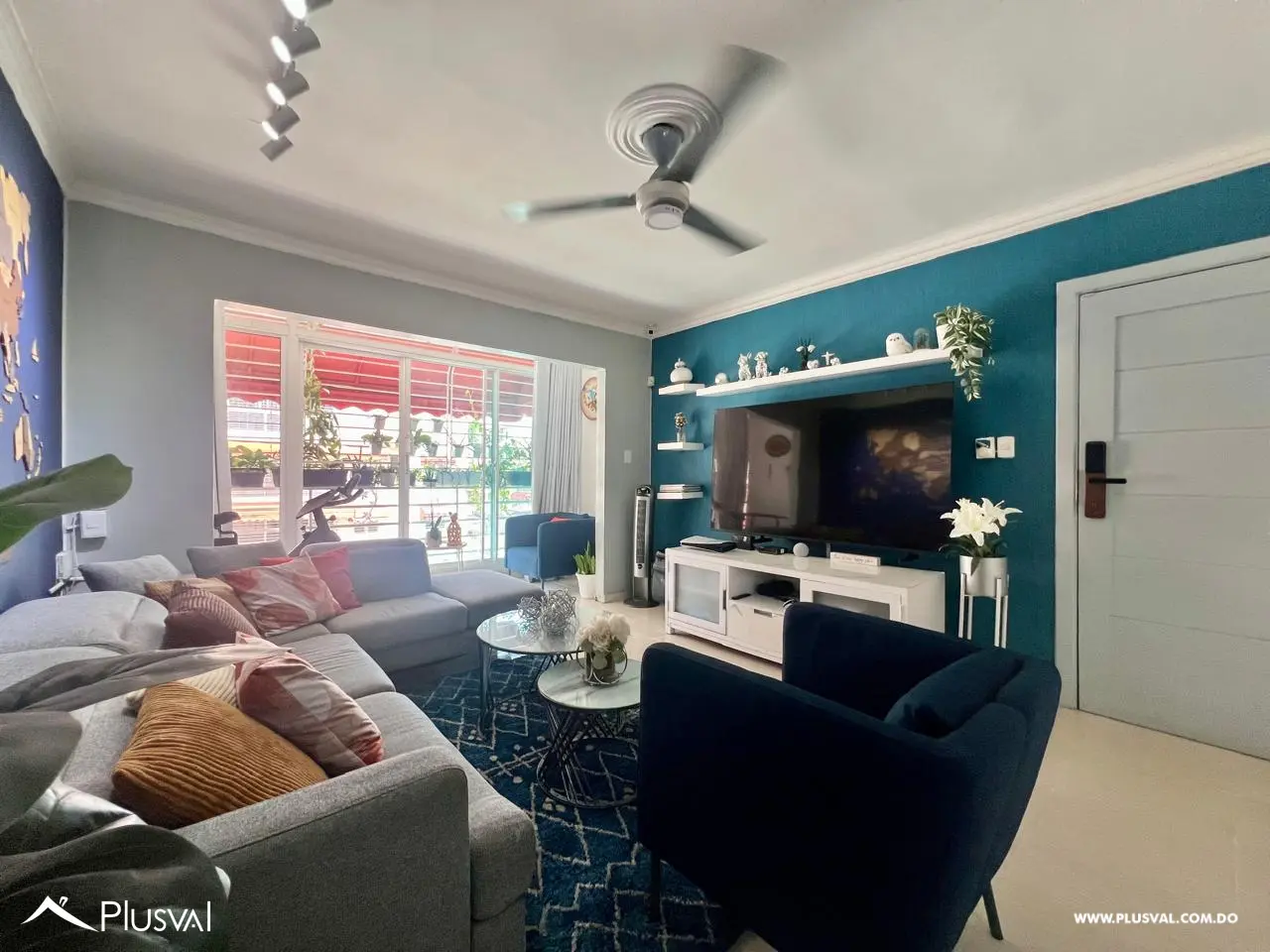 Sala de apartamento en venta en Altos de Arroyo Hondo