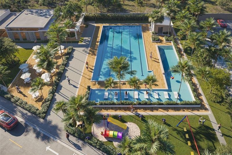 Vista aérea de la piscina de Brisas de Las Colinas 6